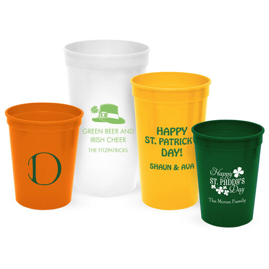 Design Your Own St. Patrick's Day Stadium Cups